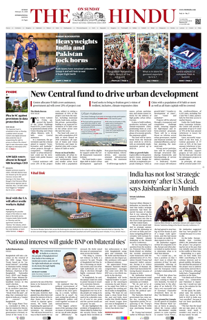 Prima pagina The Hindu - International di oggi - Quotidiano estero