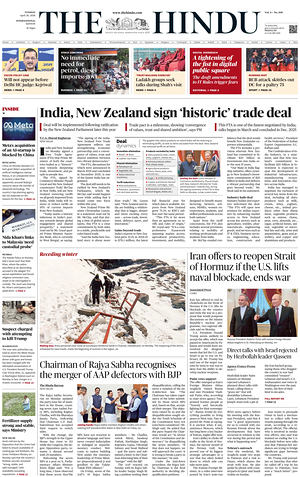 The Hindu - International prima pagina