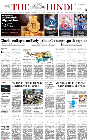 Prima pagina The Hindu - International di oggi - Quotidiano estero