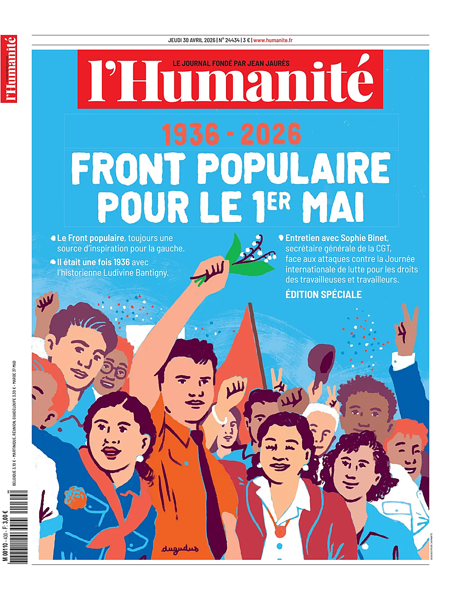 Une de L'Humanité du jour - Presse 30 avril 2026