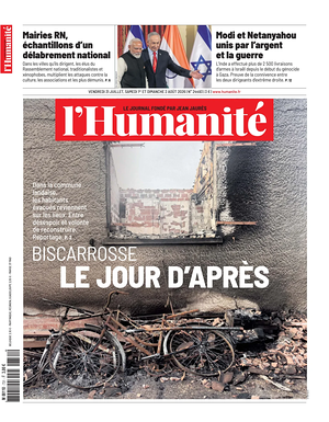 Une de L'Humanité du jour - Journal national