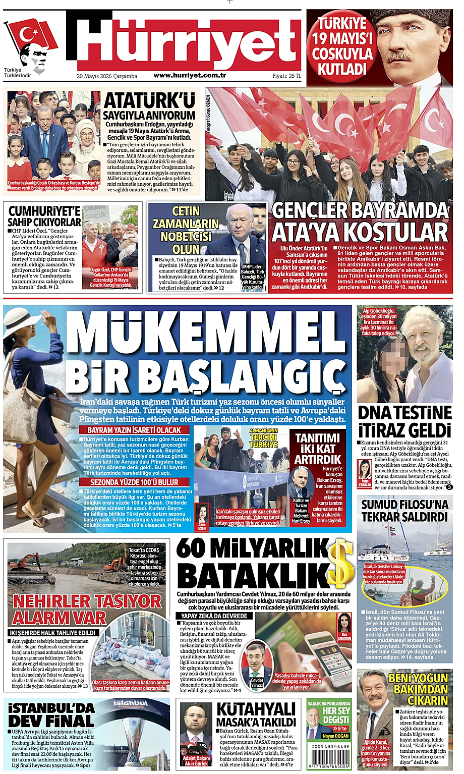 Portada Hurriyet de hoy - Quiosco 20 mayo 2026