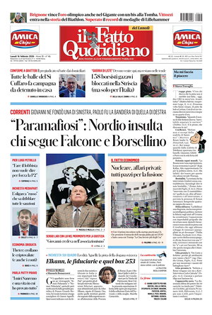 Prima pagina Il Fatto Quotidiano di oggi - Quotidiano nazionale
