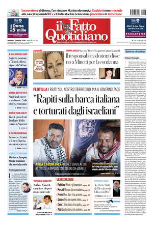 Prima pagina Il Fatto Quotidiano di oggi - Quotidiano nazionale