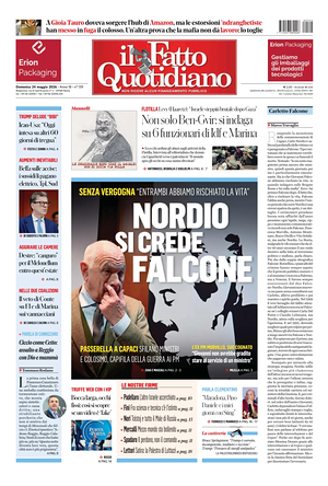 Prima pagina Il Fatto Quotidiano di oggi - Quotidiano nazionale