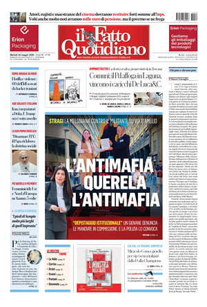 Prima pagina Il Fatto Quotidiano di oggi - Quotidiano nazionale