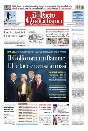 Il Fatto Quotidiano front page