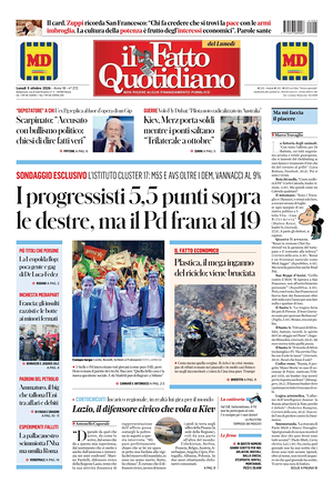 Il Fatto Quotidiano prima pagina