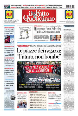 Prima pagina Il Fatto Quotidiano di oggi - Quotidiano nazionale