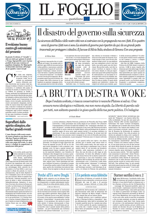 Prima pagina Il Foglio di oggi - Quotidiano nazionale