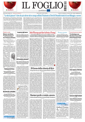 Prima pagina Il Foglio di oggi - Quotidiano nazionale