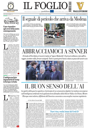 Prima pagina Il Foglio di oggi - Quotidiano nazionale