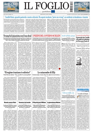 Prima pagina Il Foglio di oggi - Quotidiano nazionale