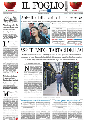 Prima pagina Il Foglio di oggi - Quotidiano nazionale