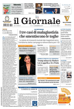 Il Giornale prima pagina