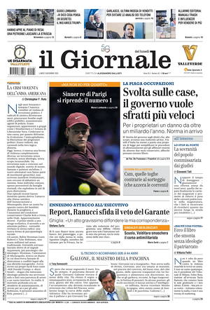 Il Giornale prima pagina