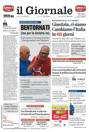 Il Giornale prima pagina