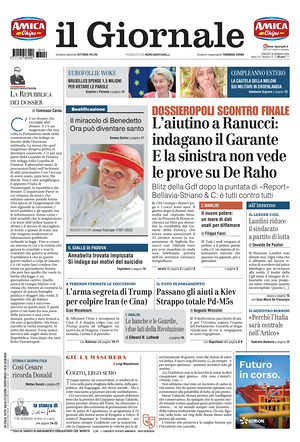 Il Giornale prima pagina