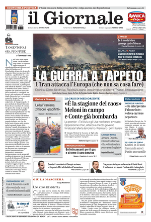 Prima pagina Il Giornale di oggi - Quotidiano nazionale