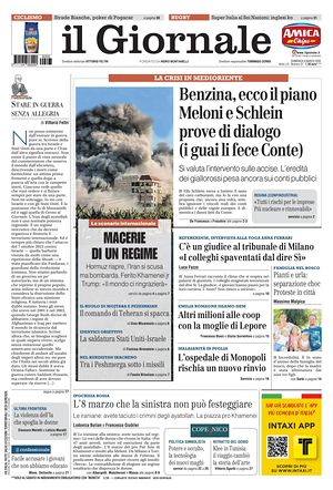 Il Giornale prima pagina