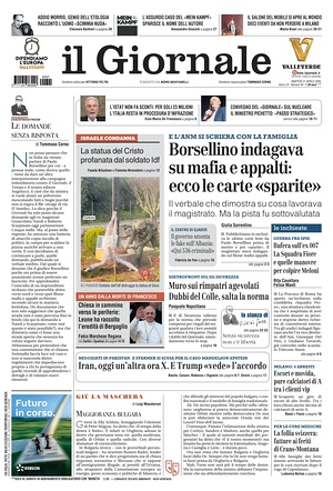 Prima pagina Il Giornale di oggi - Quotidiano nazionale