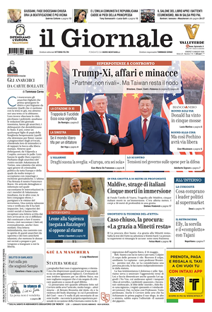 Prima pagina Il Giornale di oggi - Quotidiano nazionale