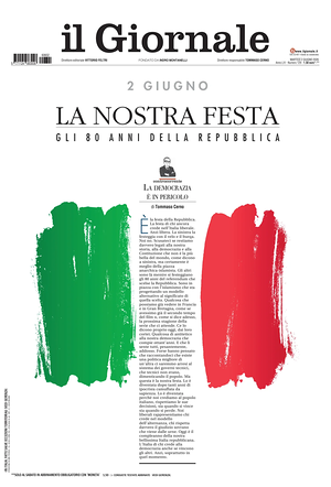 Prima pagina Il Giornale di oggi - Quotidiano nazionale