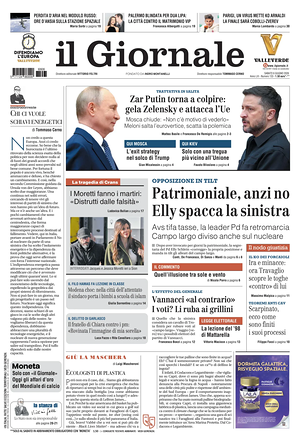 Prima pagina Il Giornale di oggi - Quotidiano nazionale