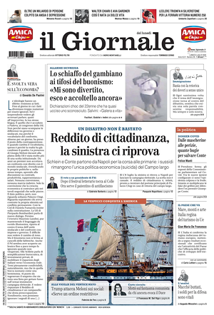 Prima pagina Il Giornale di oggi - Quotidiano nazionale