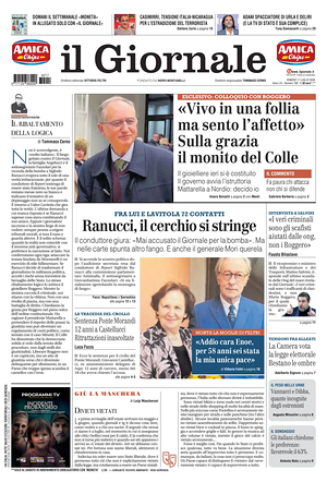 Il Giornale prima pagina