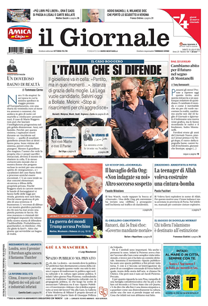 Il Giornale prima pagina