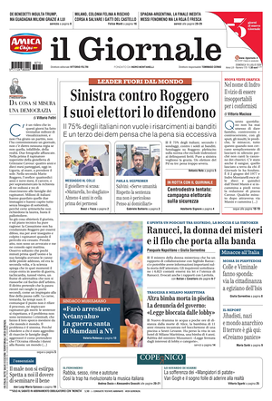 Il Giornale prima pagina