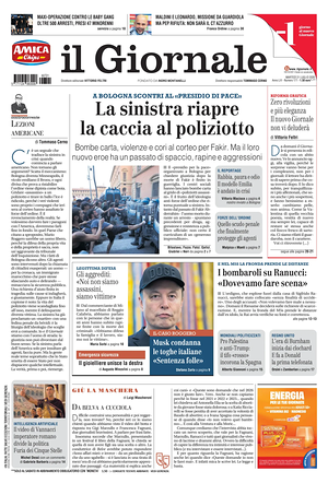 Prima pagina Il Giornale di oggi - Quotidiano nazionale
