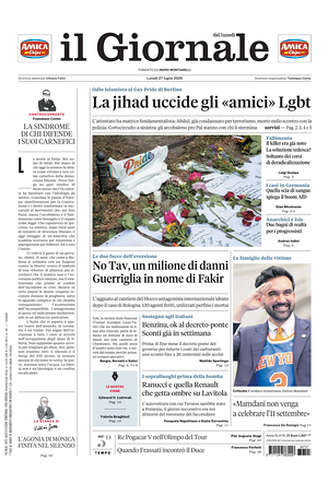 Prima pagina Il Giornale di oggi - Quotidiano nazionale