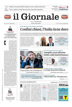 Il Giornale prima pagina