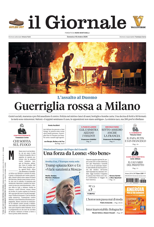 Prima pagina Il Giornale di oggi - Quotidiano nazionale