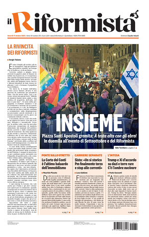 Il Riformista prima pagina