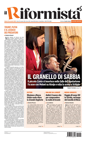 Prima pagina Il Riformista di oggi - Quotidiano nazionale