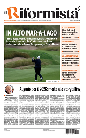 Il Riformista prima pagina