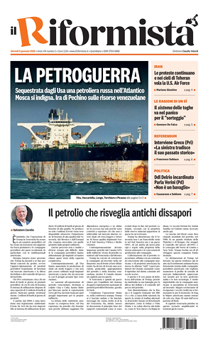 Il Riformista prima pagina