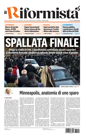 Il Riformista prima pagina