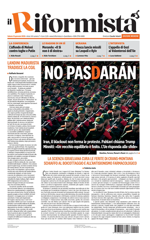 Il Riformista prima pagina