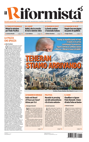 Il Riformista prima pagina