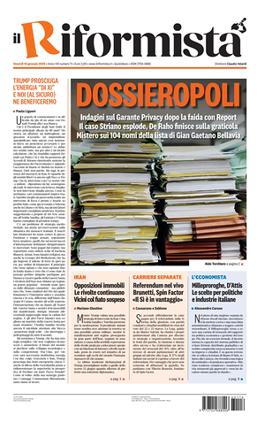 Il Riformista prima pagina