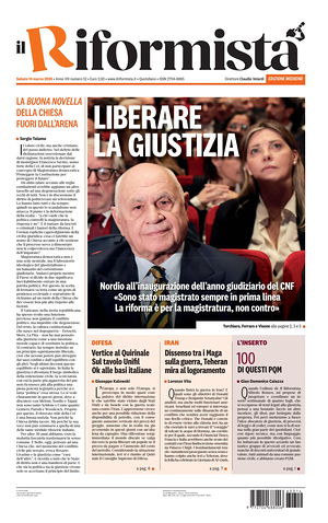 Prima pagina Il Riformista di oggi - Quotidiano nazionale