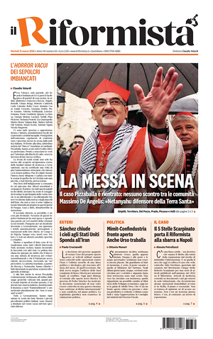 Prima pagina Il Riformista di oggi - Quotidiano nazionale
