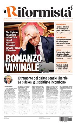 Prima pagina Il Riformista di oggi - Quotidiano nazionale