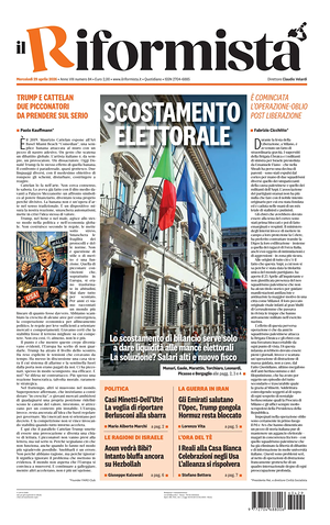 Prima pagina Il Riformista di oggi - Quotidiano nazionale