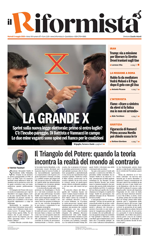 Prima pagina Il Riformista di oggi - Quotidiano nazionale