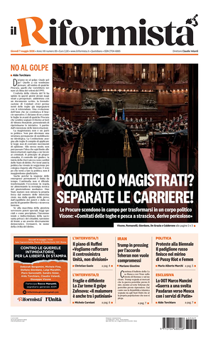 Prima pagina Il Riformista di oggi - Quotidiano nazionale
